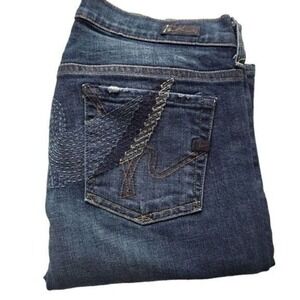 Citizens of Humanity Jeans Women 28 Big Sur Flare Low‎ Rise Wing Embroidery VTG